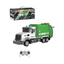 Caminhão De Lixo RC Em Escala 1/12 Com Luzes E Som, Conjunto De Brinquedo Elétrico Para Meninos E