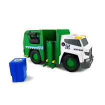 Caminhão de lixo Toy Mighty Fleet Power Movers 15 com luzes e sons