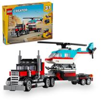 Caminhão de mesa Toy LEGO Creator 3 em 1 com helicóptero 31146