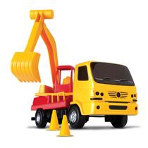 Caminhão De Obras C/ Escavadeira 360 - Ultra Truck - Omg Kids