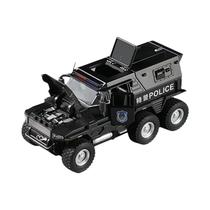 Caminhão De Polícia SWAT Em Escala 1:32, Modelo Diecast Com Som E Luz, Brinquedo Veículo Off-road