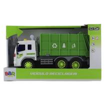 Caminhão De Reciclagem Fricção Luz E Som Bbr R3034