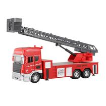 Caminhão de resgate de incêndio de 25cm Sound Light Ladder Crane Brinquedos Alloy Diecast Veículo Educativo Carro de Brinquedo Colecionável Para Crianças Meninos