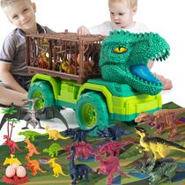 Caminhão de transporte de dinossauros Playset TEMI Tyrannosa