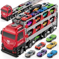 Caminhão de Transporte Toy Ci Vetch com 24 Carros de Metal - Brinquedo para Meninos (3 a 7 anos)