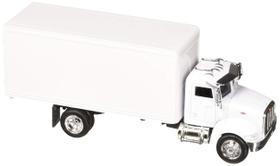 Caminhão de transporte Toy New-Ray Utility Peterbilt 335 em escala 1:43 branco
