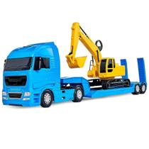 Caminhão Diamond Truck Azul com Escavadeira - Roma - 7896965213271