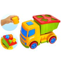 Caminhão Didático Coleção Happy C/ Blocos - Usual Brinquedos Caminhão Didático Coleção Happy C/ Blocos - Usual Brinquedos