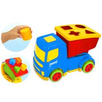 Caminhão Didático Coleção Happy C/ Blocos - Usual Brinquedos
