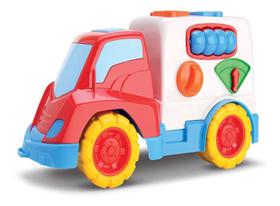Caminhão Didático Turma Da Mônica Com Pecinhas De Encaixar Samba Toys