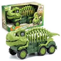 Caminhão Dinossauro De Brinquedo Interativo Com Luz e Som Divertido Infantil Com Acessórios Caminhão Dinossauro De Brinquedo Interativo Com Luz e Som Divertido Infantil Com Acessórios