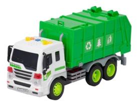 Caminhão Do Lixo Brinquedo Infantil Veículo Reciclagem c/ som e luzes