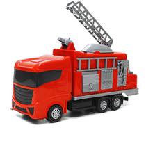 Caminhão Dos Bombeiros Brinquedo Grande 34cm Grande Vermelho Meninos