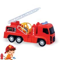 Caminhão Dos Bombeiros Brinquedo Grande Infantil Criança Presente Vermelho - Diverplas