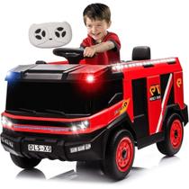 Caminhao eletrico infantil bombeiros c/ mangueira - zippy toys