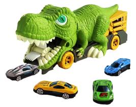 Caminhão engole Carros DINOSSAURO - diversão garantida