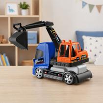 Caminhão Escavadeira Infantil Work Truck Orange Toys Caminhão Escavadeira Infantil Work Truck Orange Toys