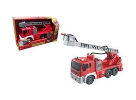 Caminhão Fricção Bombeiro Elevador - Lança Água - DmToys