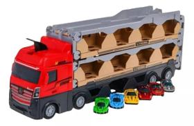 Caminhão Fricção Pista Dobrável Lançador E 6 Carros- Zoop - Zoop Toys