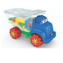 Caminhão Ggb Brinquedos Babytruck Bloquinhos 96 Peças 330 - Ggbbrinq