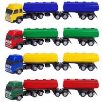 Caminhão Grande 60cm Bitrem Tanque Brinquedo Infantil Cores Sortidas Poliplac Caminhão Grande 60cm Bitrem Tanque Brinquedo Infantil Cores Sortidas Poliplac