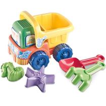 Caminhão Grande Para Praia Areia Brinquedo Com Pazinha