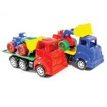 Caminhão guincho plataforma brinquedo grande reboque trator
