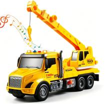 Caminhão Guindaste de Brinquedo DWIRCTOYS para Crianças com Luzes e Sons Caminhão Guindaste de Brinquedo DWIRCTOYS para Crianças com Luzes e Sons