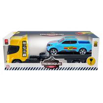 Caminhão Infantil Brinquedo Cegonha Miniatura Com 1 Carrinho - Bs Toys
