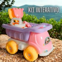 Caminhão Infantil de Praia Tomate Rosa Caminhão Infantil de Praia Tomate Rosa