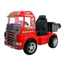 Caminhao Infantil Meninos Radical Big Truck Vermelho Eletrico