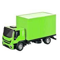 Caminhão Iveco Baú 24cm - Acompanha Acessórios De Carga 4 Caixinhas e 1 Cilindro De Gás Para Brincadeira Criativa - Usual