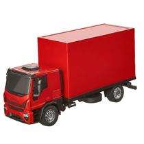 Caminhão Iveco Baú 24cm - Acompanha Acessórios De Carga 4 Caixinhas e 1 Cilindro De Gás Para Brincadeira Criativa - Usual