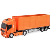 Caminhão Iveco Hi Way Baú Miniatura Brinquedo Criança