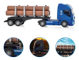 Caminhão Iveco Hi-way De Tora Articulado Rodas Livres Realista