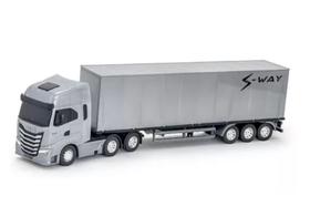 Caminhão Iveco S-way Baú Usual Brinquedos Replica Licenciado