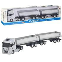 Caminhão Iveco S-Way Rodotrem Basculante 69cm - Brinquedmba Móvel - Usual - Usual Brinquedos