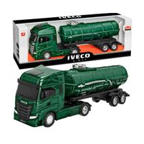 Caminhão Iveco S-Way Tanque De Pipa Com Detalhes Realistas e Rodas Cromadas - Brinquedo Colecionável - Usual