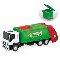 Caminhao Iveco Tector Coletor BRANCO/VERDE Usual Brinquedos 342