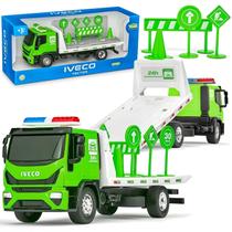 Caminhão Iveco Tector Guincho Plataforma Miniatura Escala 1:30 Usual Brinquedos