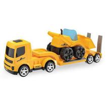 Caminhão Mamute Prancha Carregadeira de Brinquedo - Usual Plastic Brinquedos