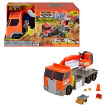 Caminhão Matchbox - Escavadeira Guindaste Terrestre - Action Drivers - 38 cm - Mattel