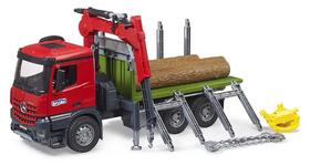 Caminhão Mercedes Benz Transporte de Madeira Bruder 1/16