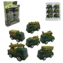 Caminhao militar A friccao pull back super chariots sortidos com 6 pecas na caixa Caminhao militar A friccao pull back super chariots sortidos com 6 pecas na caixa