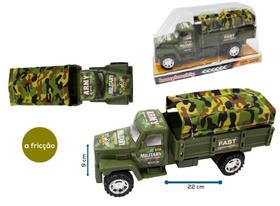 Caminhão militar camuflado Brinquedo exército guerra