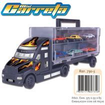Caminhao mini carreta c/6 veiculos braskit