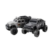 Caminhão Mini RC Elétrico Todo Terreno 1:64, Brinquedo De Liga Com Luz Para Presentes De Crianças