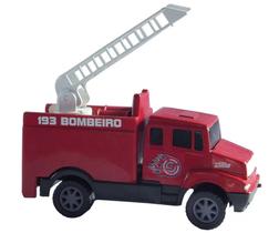 Caminhão Mini Truck Carrinho Bombeiro Fire, Samba Toys 073 - 129106 Caminhão Mini Truck Carrinho Bombeiro Fire, Samba Toys 073 - 129106