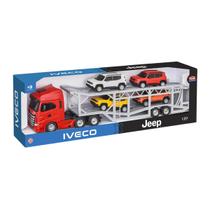 Caminhão Miniatura Iveco S-Way Cegonha C/4 Jeep Renegade Caminhão Miniatura Iveco S-Way Cegonha C/4 Jeep Renegade