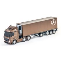 Caminhão Miniatura Mercedes Benz Actros Baú Refrigerado Usual Brinquedos